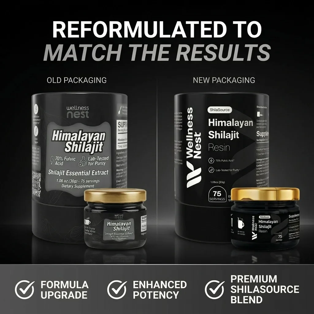 אריזה חדשה של ShilaSource Wellness Nest Shilajit 2026